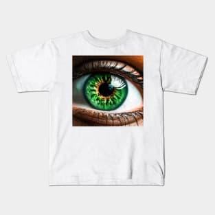 Up Close Eye  (CHART) Kids T-Shirt